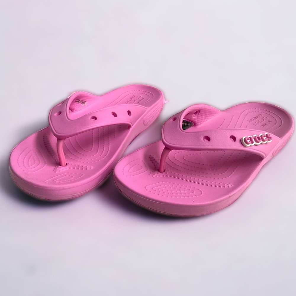 Crocs Iconic Comfort Pink Flip Flop Women’s 10 Men’s 8